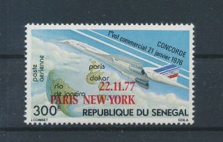 Lk57469 Senegal Overprint Concorde Aviation Airplanes Fine Lot Mnh