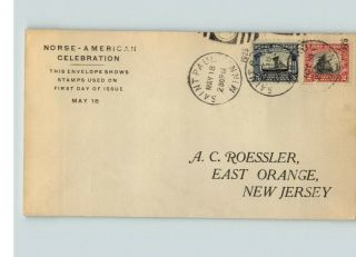 First Roessler Cachet,  Norse American 620 & 621 Canc.  Saint Paul,  M