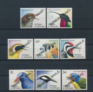 Lk59116 Barbuda Overprint Animals Fauna Flora Birds Fine Lot Mnh