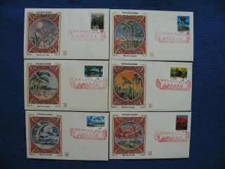 P.  R China 1981 Sc 1648 - 63 Complete Set Silk Painting " Z " Series Fdc