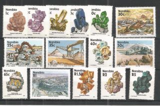 Namibia 1991 Definitive Set Sg,  553 - 567 Un/mm Nh Lot 1258a