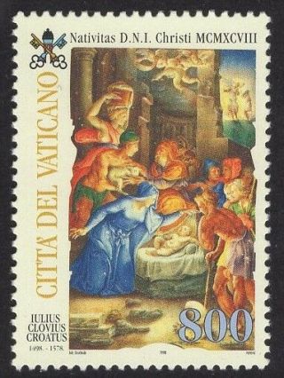 Vatican City 1998 Nh 1088 Christmas Nativity Painting Joint Issue - Freeusaship