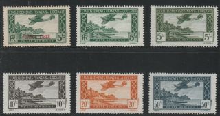 Polynesia - French Colonial - Complete Set Of 6 Old Stamps Mh (etfo 914)