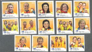 Australia - 2008 Olympic Games Medal Winners - Digital Set 3038a - 3051a