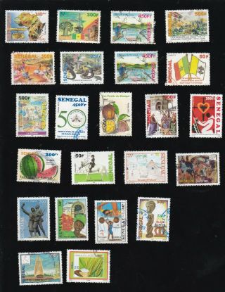 Senegal 23 Different Recent & Postally Commemoratives