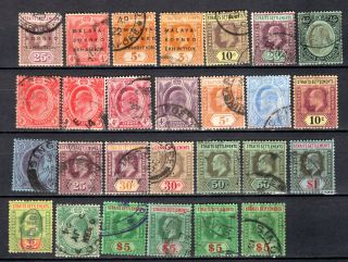 Malaya Singapore Straits Settlements Kevii Kgv 1930 - 1933 Selection Of Use Stamps