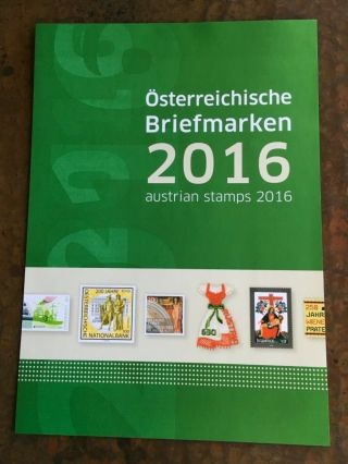 Austria 2016 Official Post Office Stamps Year Pack Year Set Nh