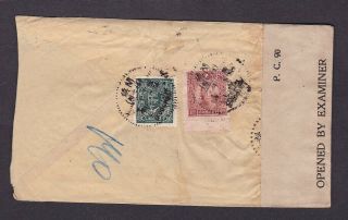China 1940s Censored Airmail Cover To The Usa Pc 90 Censor Tape