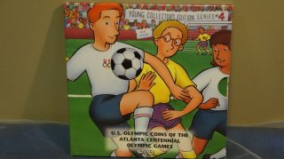 1996 Bu Atlanta U.  S.  Olympic Soccer Half Dollar Young Collectors Edition 4