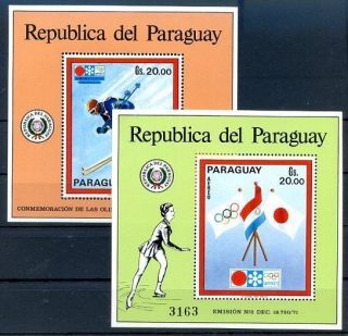 Paraguay - Olympic Mi Bl 177/8,  Mnh,  Vf