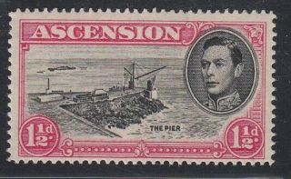 Ascension 1938 Sg 40 Cb Perf 14 Railings Flaw Unmounted Sgcv 275 Pounds