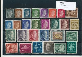 D272126 Germany Deutsches Reich Selection Of Mnh Stamps