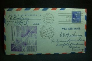 Sc 830 On 1946 First Flight Fam 24 Nyc To Tempelhof Airdrome Berlin Germany