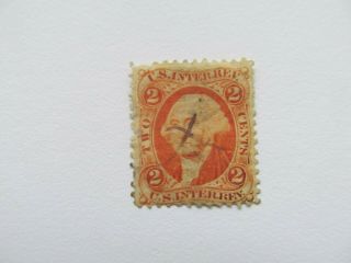 1862 George Washington 2 Cent Us Postage Stamp