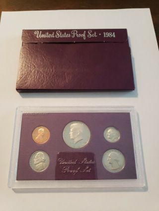 1984 United States Proof Set In Purple Box