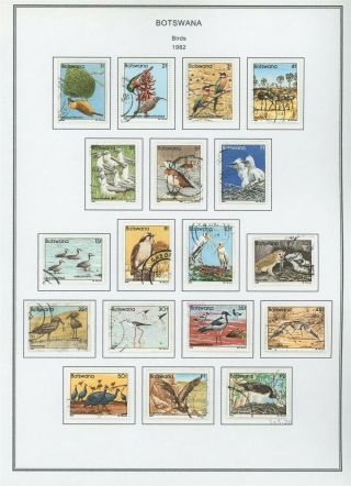 Botswana Album Page Lot 25 - See Scan - $$$