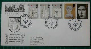 1969 Prince Of Wales Investiture Official Nettleham Fdc