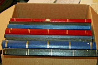 Box Of 8 Empty Stockbooks 8 - 32 Page - Various Makes