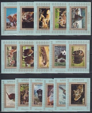 Y681.  Ajman - Mnh - Animals - Various - Deluxe