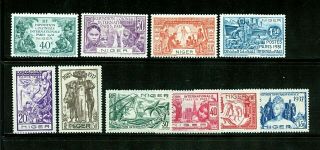 Niger 73 - 76 & 77 - 82 (ni274) (2) Complete Exposition Issues,  M,  H,  Fvf