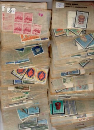 Ryukyu - Dealers Stock Of Stamps In Glassines -
