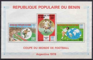 Benin 1978 Argentina 78 Football Soccer World Cup S/s Mnh C5138