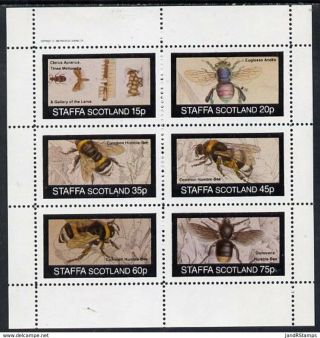 Staffa Scotland,  1982 Mnh,  Bumble Bees