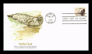 Dr Jim Stamps Us Harbor Seal Wildlife First Day Cover Boise Idaho Fleetwood