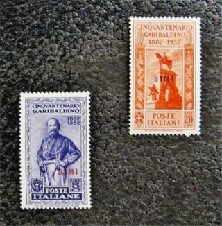 Nystamps Italy Aegean Islands Simi Stamp 25 26 Og H $38