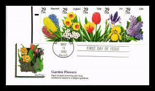 Dr Jim Stamps Us Garden Flowers Booklet Pane First Day Cover Spokane
