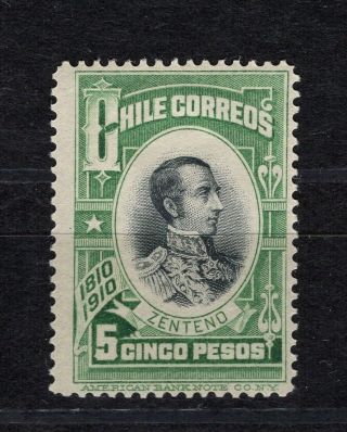 Chile 1910 Independence Centenary Sc.  96 Zenteno 5p Mh