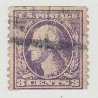 Rare Usa Scott 389 Orangeburg Coil 3c George Washington Us Stamp