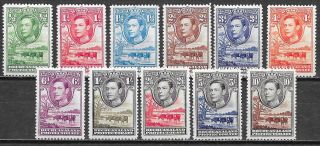 Bechuanaland Stamps 1938 Sg 118 - 128 Mlh Vf