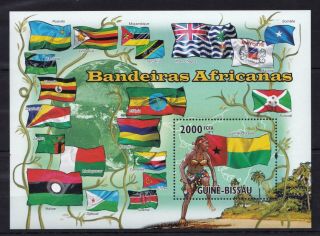 Guinea - Bissau 2010 - African Flags - Ruanda Mozambique Burundi - Stamps Mnh Wm