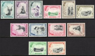 1953 Swaziland Qe Queen Elizabeth Mnh Complete Set Sc 81 / 94