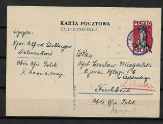 Poland,  Po Offices In Germany,  Lubeka,  Very Rare Cover With A Certificate
