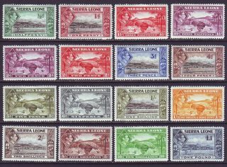 Sierra Leone 1938 Sc 173 - 185 Mh Set