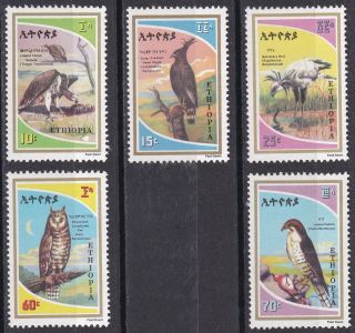 Ethiopia: 1980,  Birds Of Prey,  Mnh