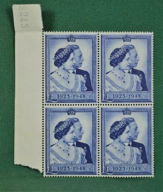 Gb Stamps George V1 1948 £1 Block Of 4 U/m (w62)