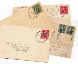 Philippine First Flight Cover Manila - Guam,  1902,  1904 Front Cover Only