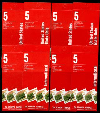 Weeda Canada Bk180a/181ab Vf Mnh Set Of 8 Complete Booklets Cv $145.  50