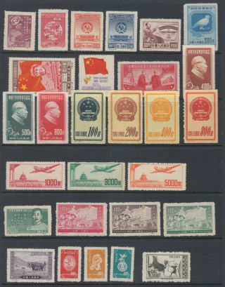 China Prc 114 Different Stamps 1949 - 1955 Ngai