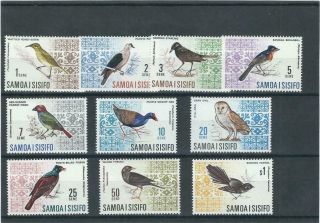 Samoa I Sisifo 1967 Mnh Birds Set See