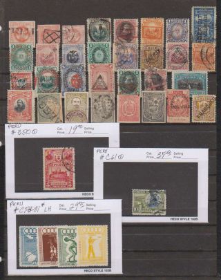 A5524: (37) Better,  Earlier Peru Stamps,  Look