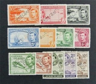 Nystamps British Cayman Islands Stamp 100 - 111 Og H Specimen