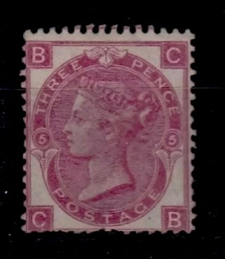 Gb Qv Sg105 Plate 5 1867 3d Rose Cb Fine Fresh