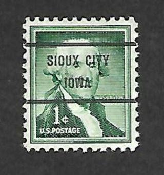 The Souix City,  Iowa 1 Cent Bureau Precancel Scott 1031 - 71