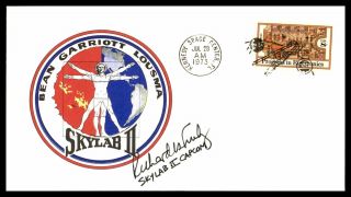 Mayfairstamps 1973 Us Space Skylab Ii Autographed 1973 Kennedy Space Center Cove