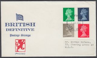 1968 Qeii Pre - - Decimal Machin Definitive Extremely Scarce Philcovers Fdc;enfield