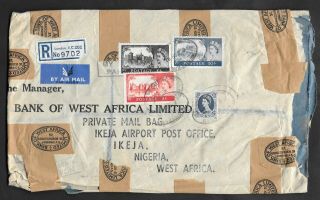 1962 Wilding Castles High Value Franking Cover From London To Ikeja,  Nigeria.